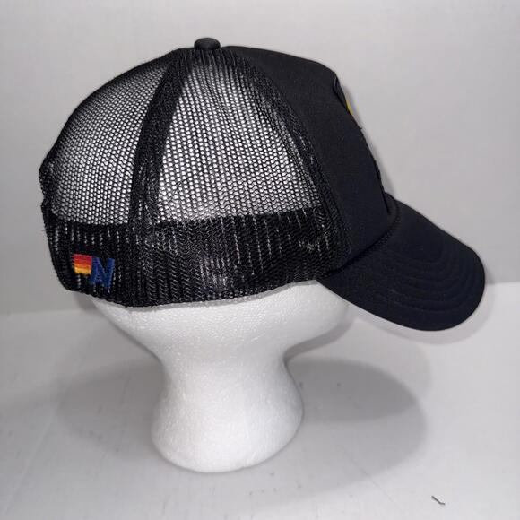 AVIATOR NATION Vintage Smiley Face 🙂 Trucker Hat (Black) SoulCycle - Picture 8 of 12